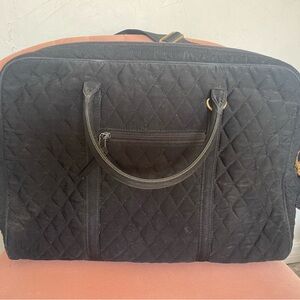 Vera Bradley Black Quilted Laptop Bag